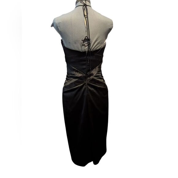 Nicole Miller Collection Sexy Black Sleeveless Halter Women's Dress‎ Size 4 NWT - Picture 5 of 11